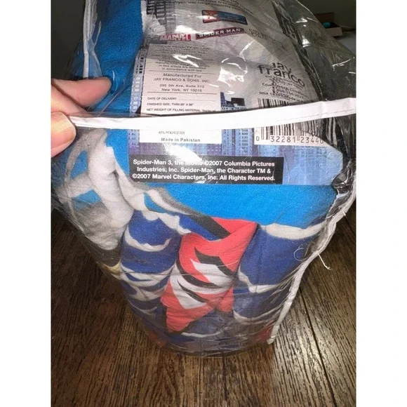 Vintage Y2K 2007 Spider-Man 3 reversible twin comforter